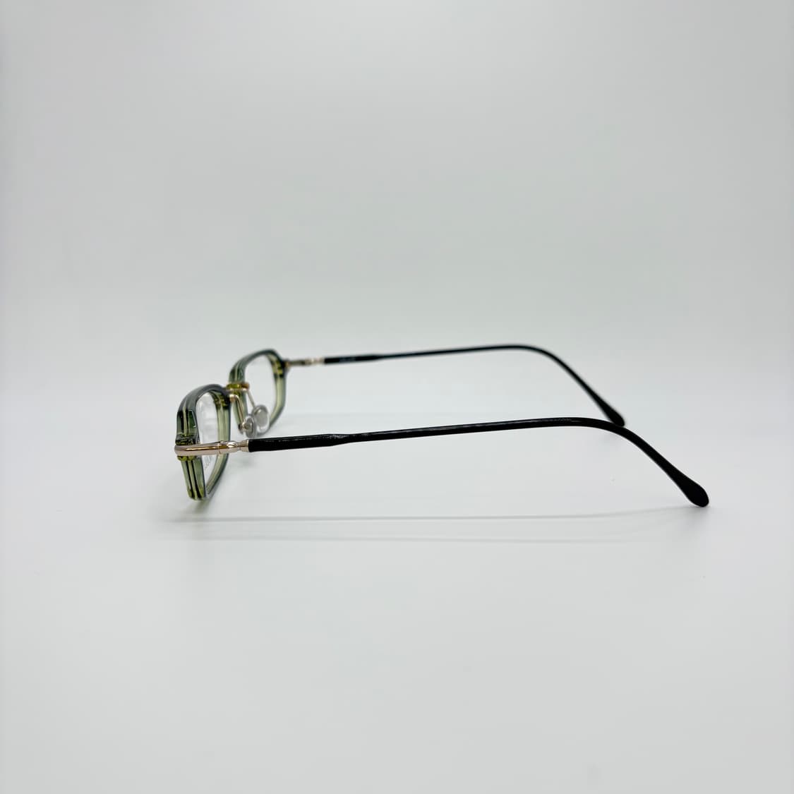 NOBLBESSE 그린 스퀘어 빈티지 뿔테 상품이미지4