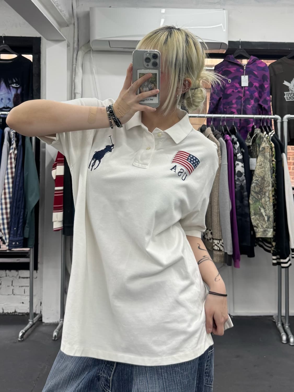 폴로 랄프로렌 USA 성조기 PK 티셔츠 상품이미지5