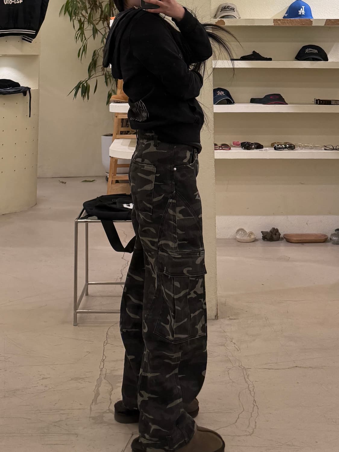 빈티지 카모 커브드 코튼 팬츠 U692 상품이미지2