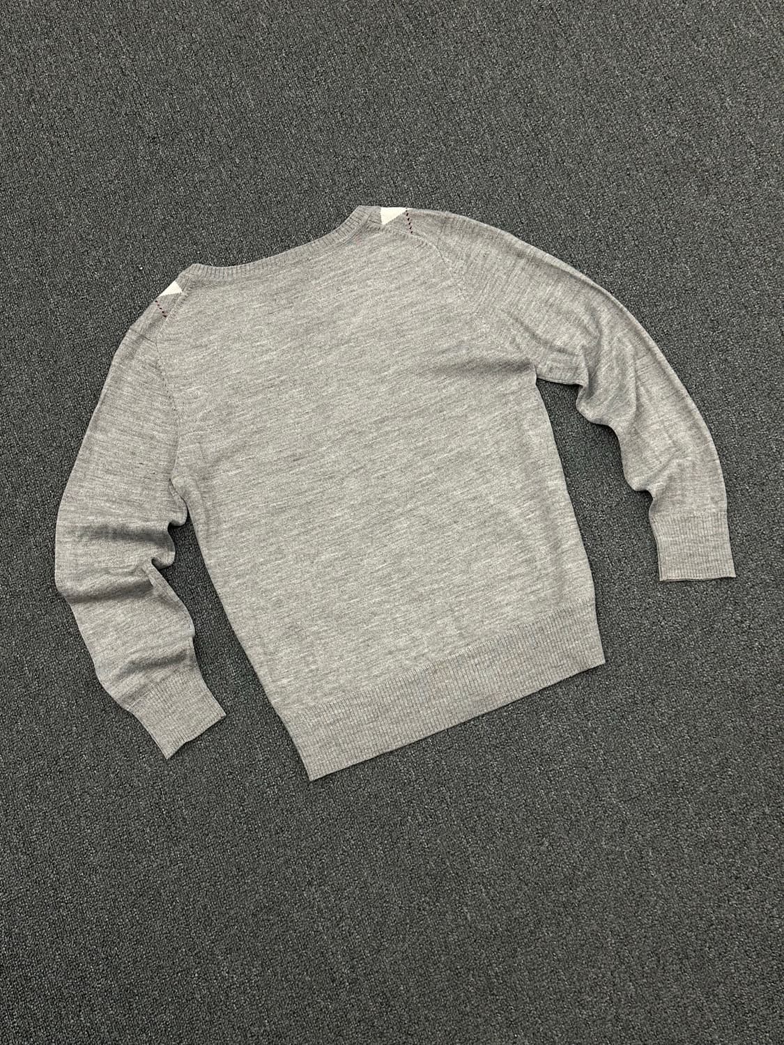 L)IDANA 빈티지 여성 아가일 패턴 가디건 상품이미지2