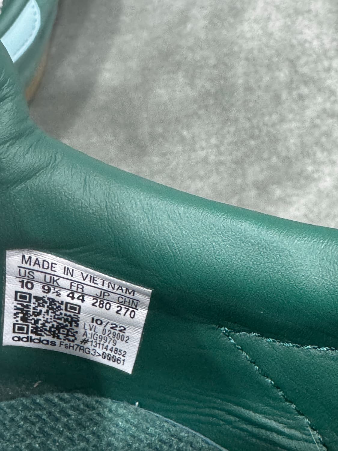 아디다스 가젤 인도어 그린 280 상품이미지5