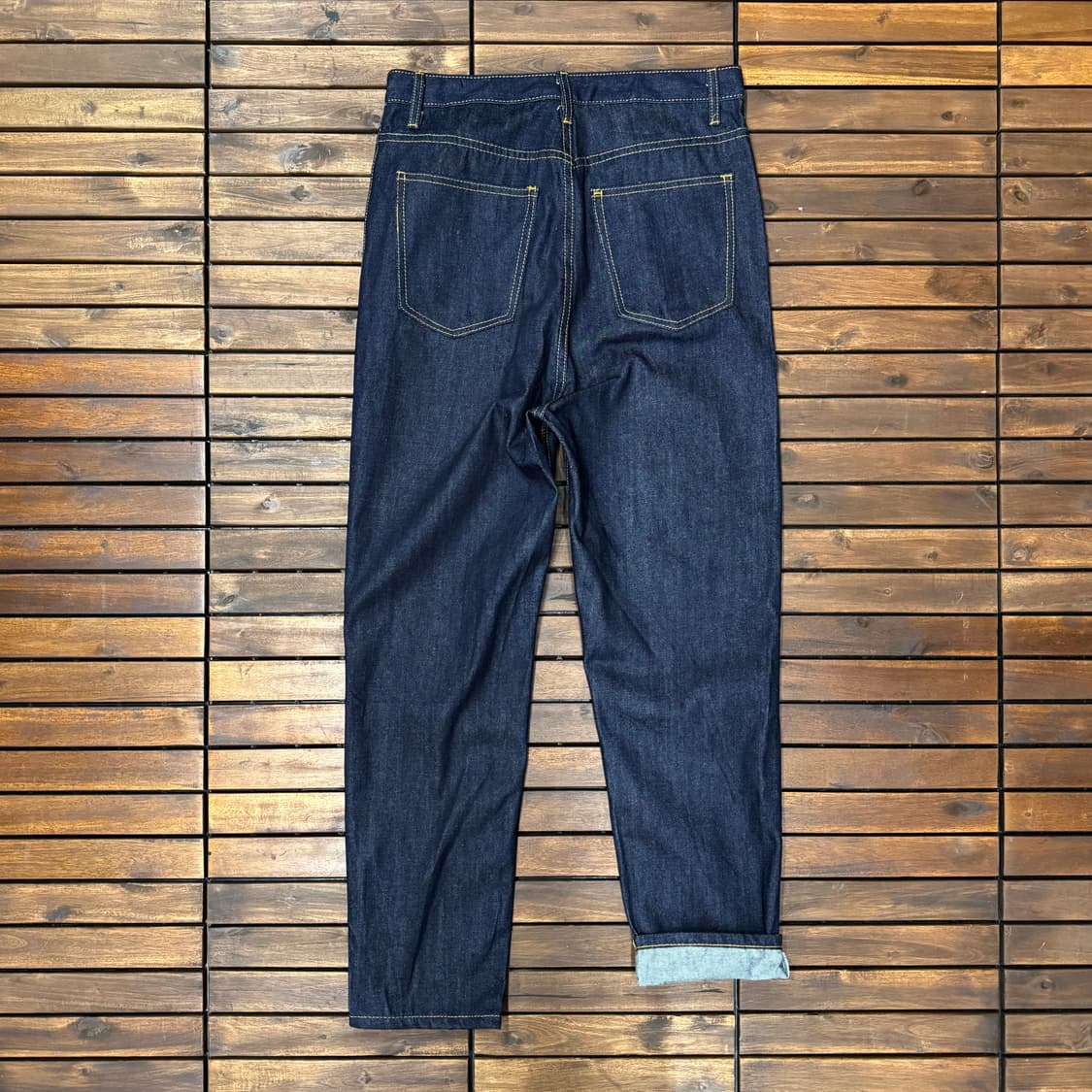 Mats 테이퍼드 진청 데님 (32)   상품이미지4