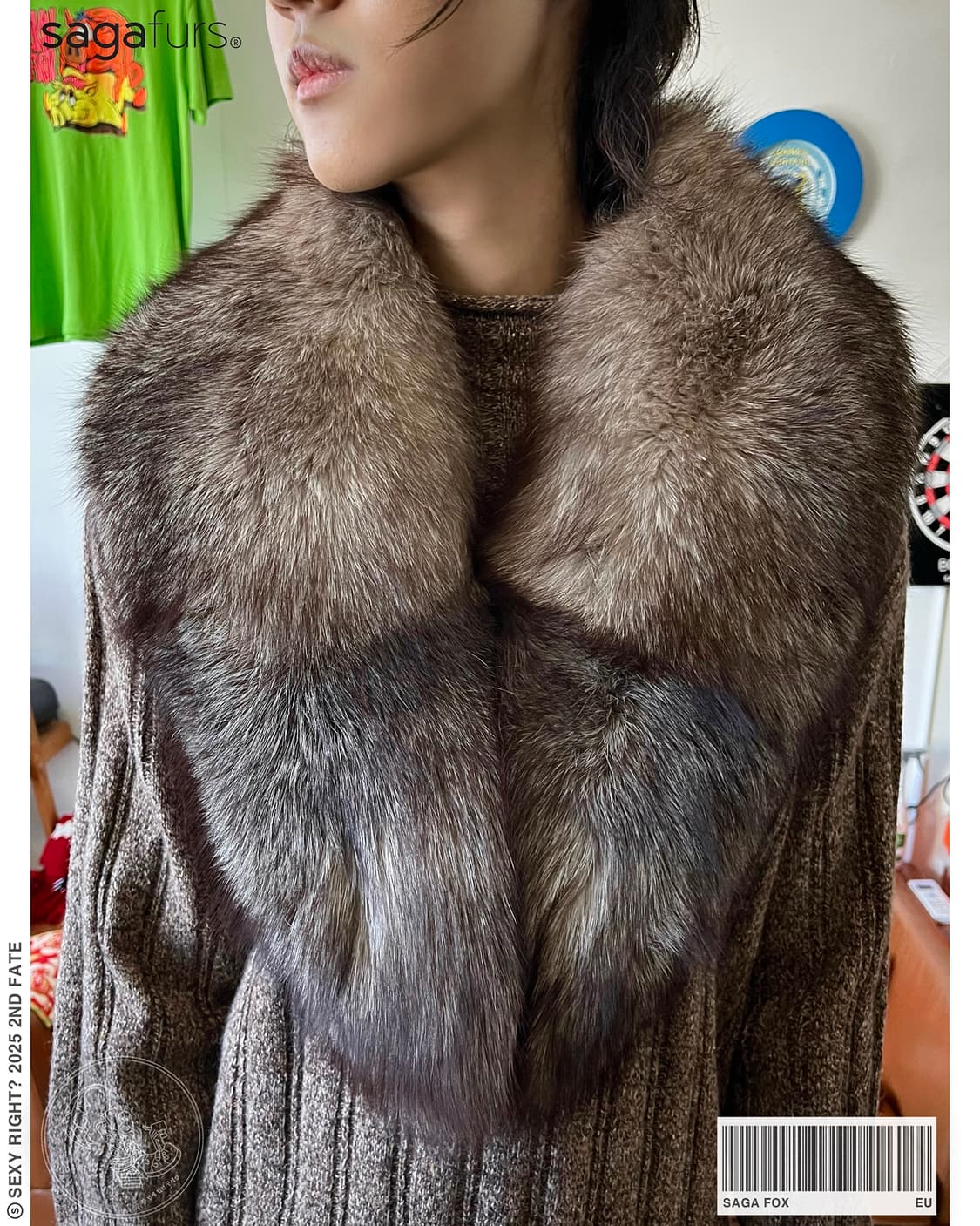 Old SAGA Fox Real Fur Muffler 상품이미지1