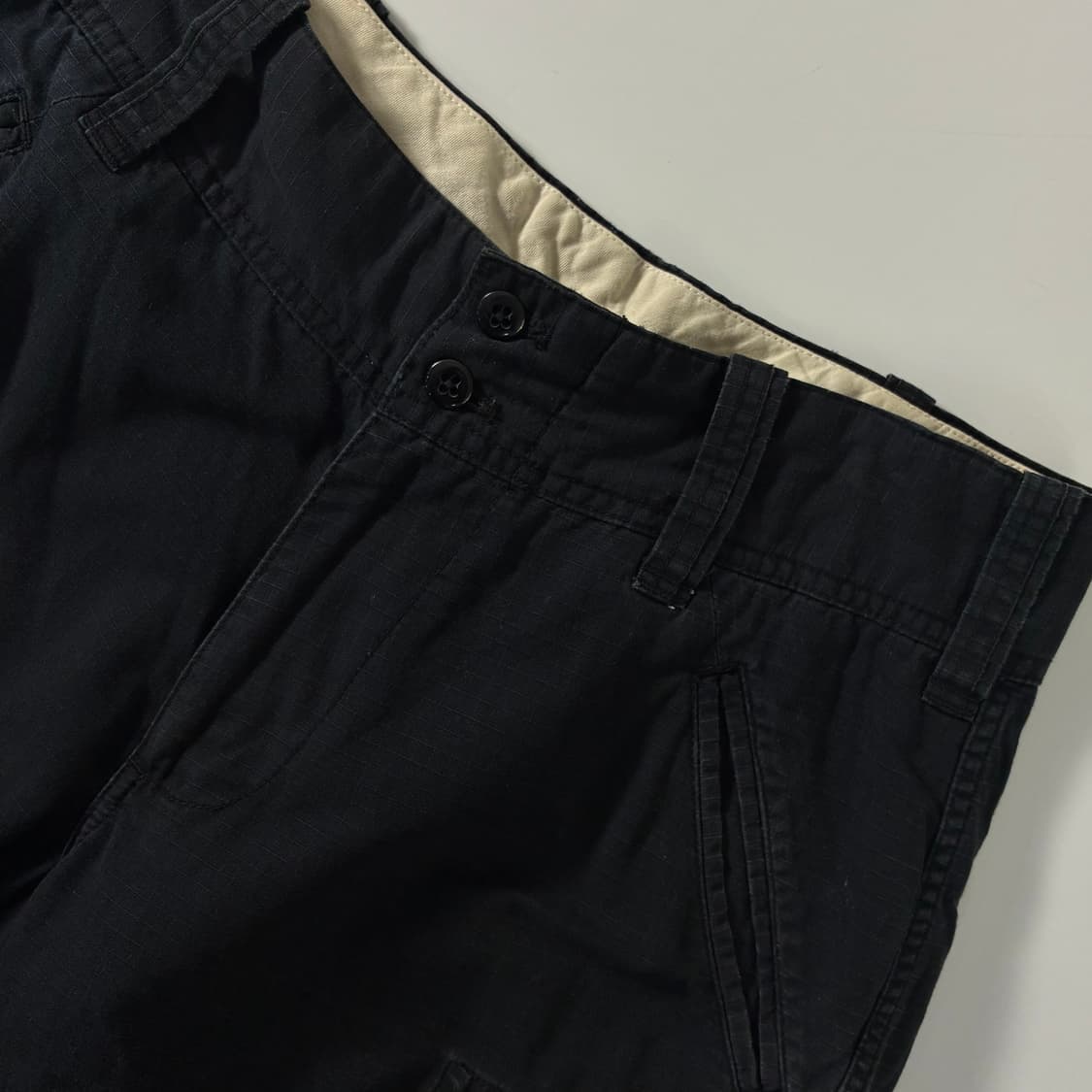 Polo jeans 폴로진스 코튼 블랙 와이드 카고 팬츠 상품이미지4
