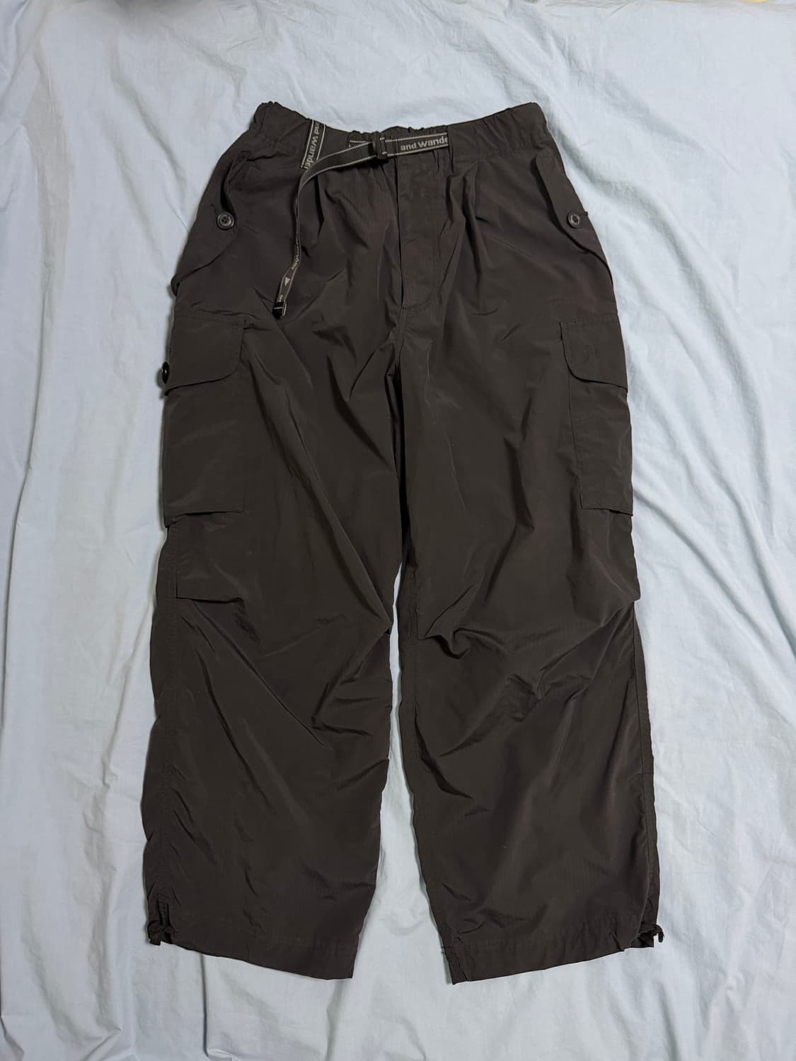 앤드원더 오버사이즈드 카고 팬츠 블랙 상품이미지3