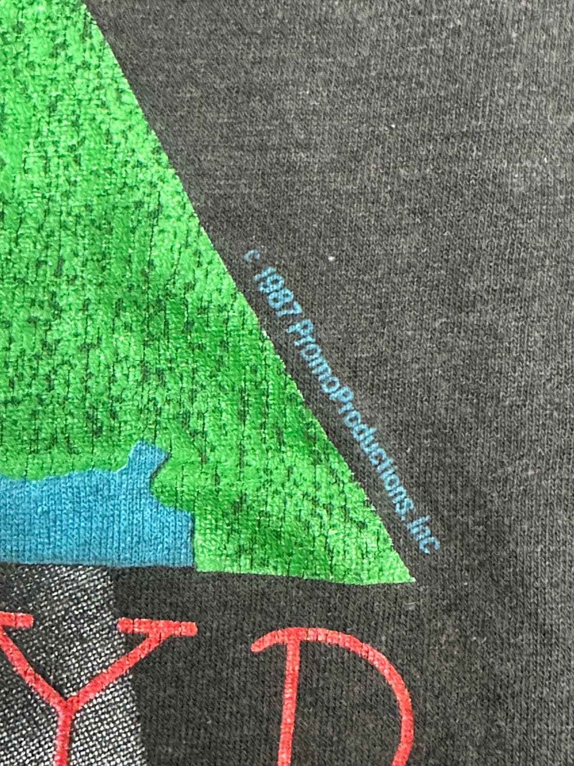 1987' PINK FLOYD 월드투어 티셔츠 L 상품이미지5