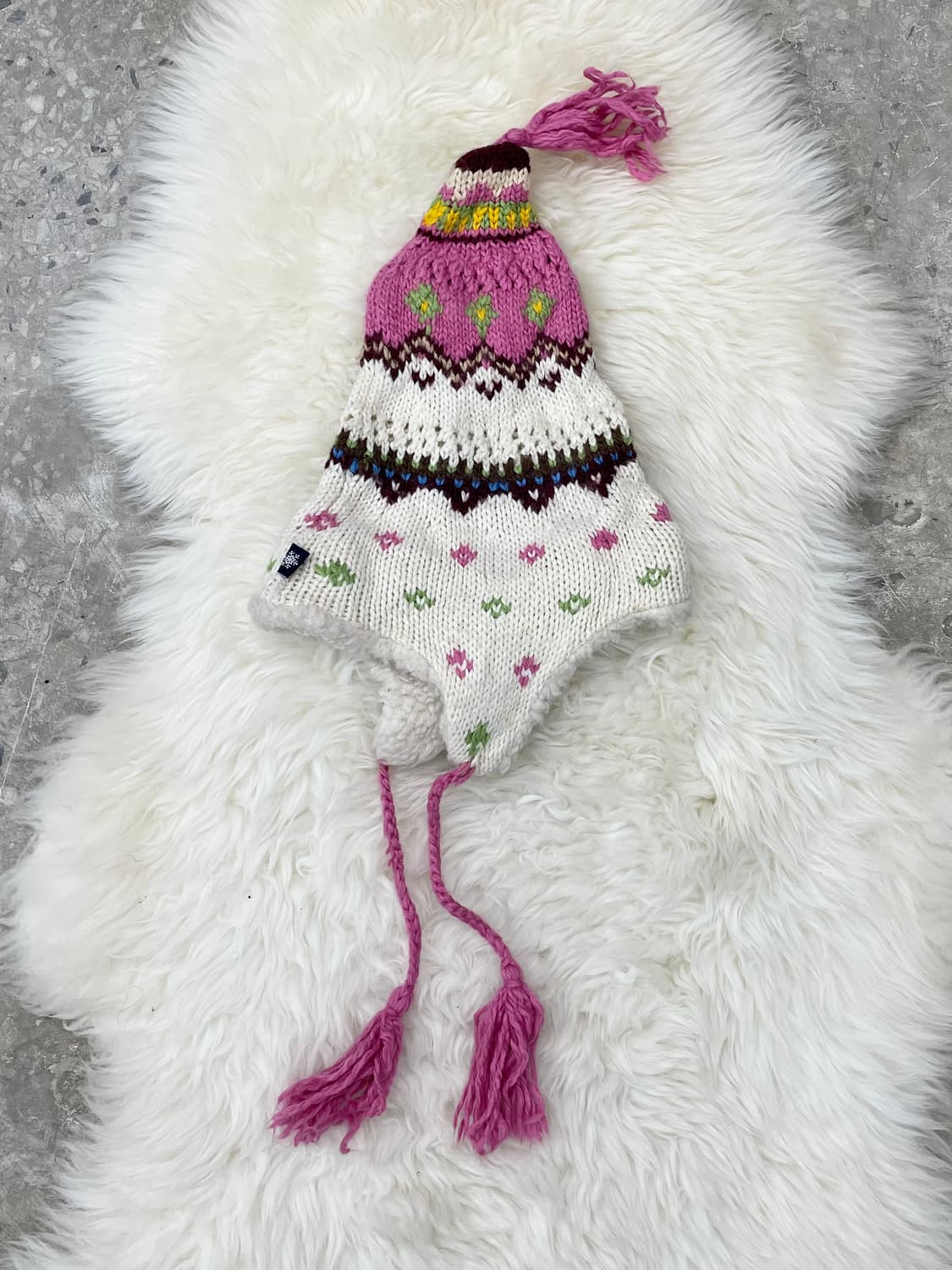 핑크 노르딕 이어머프 비니 상품이미지1