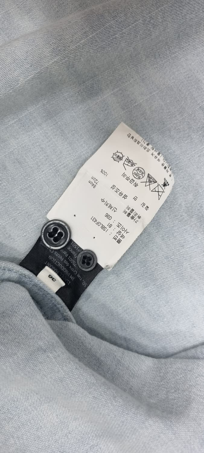 이자벨마랑 데님 프릴 셔츠 S _ 여성, 실측 확인 상품이미지10