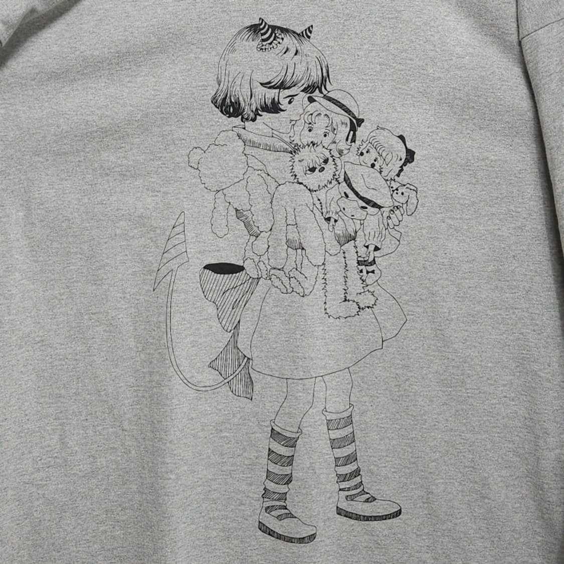 Niceghostclub 나이스고스트클럽 레이어드 티셔츠 그레이 상품이미지3