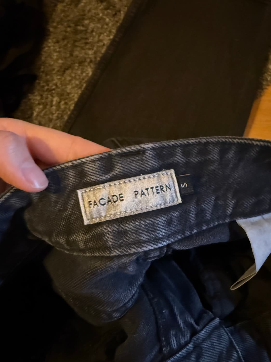 파사드패턴 클래식데님 빈티지블랙 s 상품이미지7