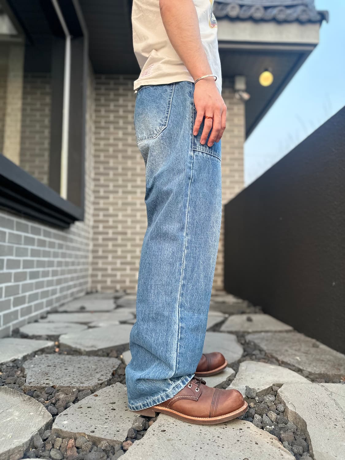 유니폼브릿지 데님 퍼티그 팬츠 상품이미지5