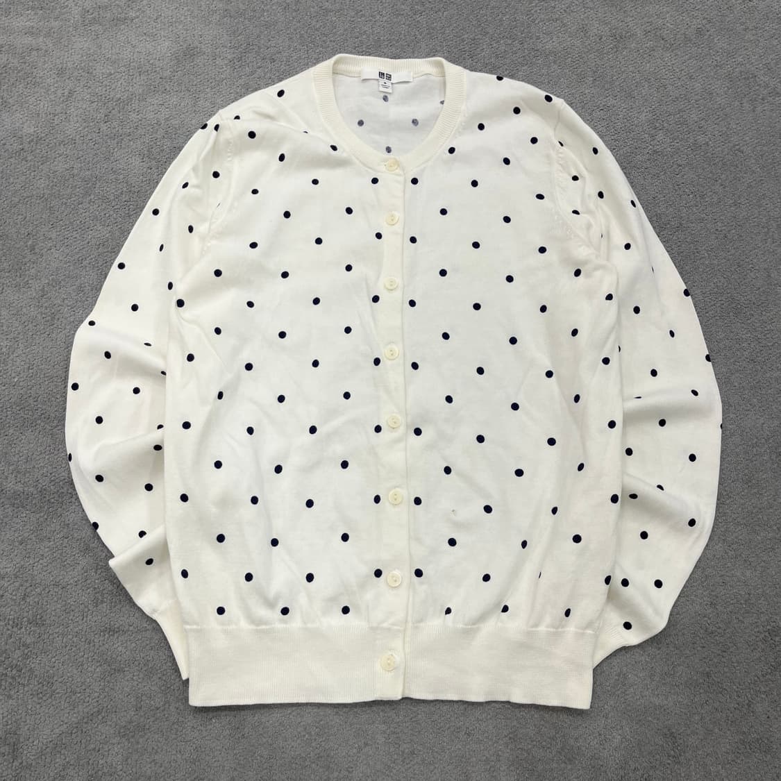 M 유니클로 우먼스 폴카닷 도트 가디건 상품이미지1