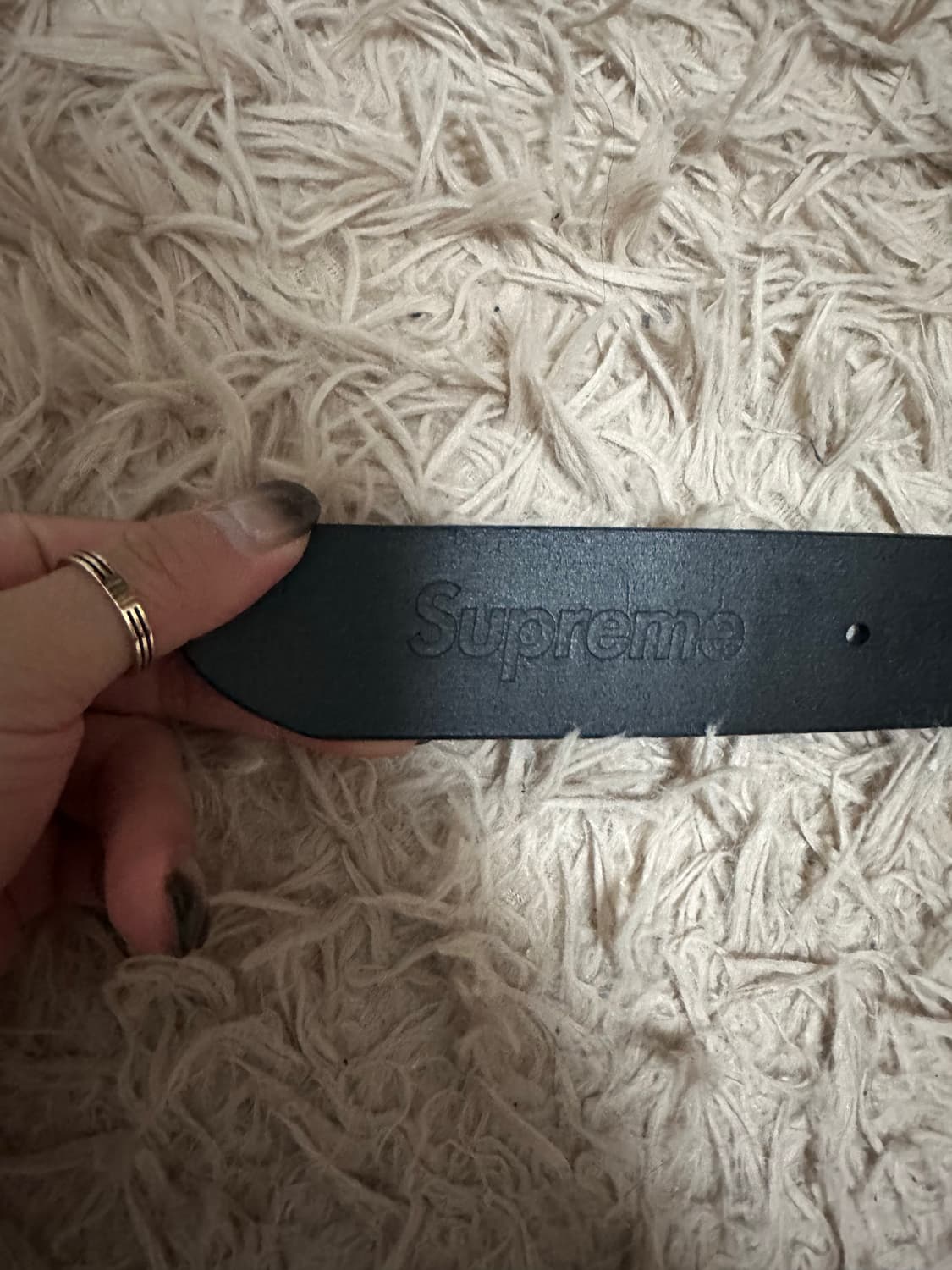 슈프림 라스트 서퍼 레더 벨트 멀티컬러 라지 판매 혹은 엠사이즈 교환 상품이미지4