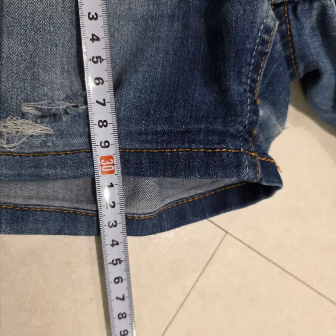 리바이스 블루 데님 반바지 155 상품이미지8