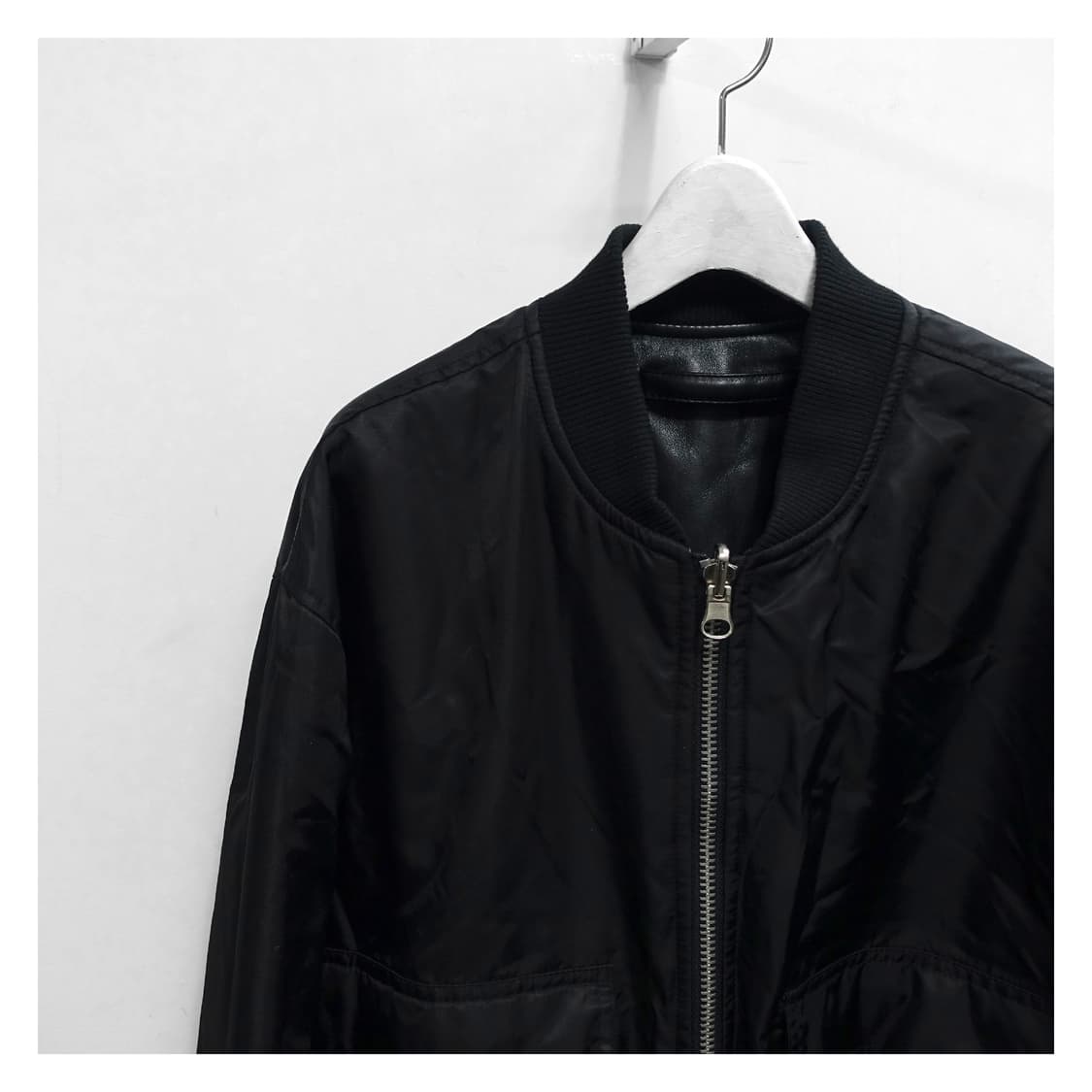 REVERSIBLE LEATHER MA-1 리버시블 레더 항공 점퍼 상품이미지5