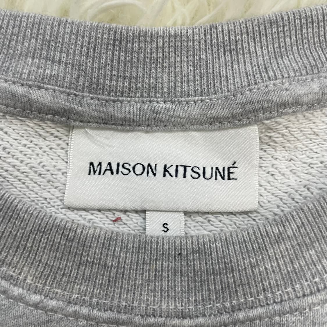 메종키츠네 폭스 헤드 크루넥 맨투맨 그레이 상품이미지4