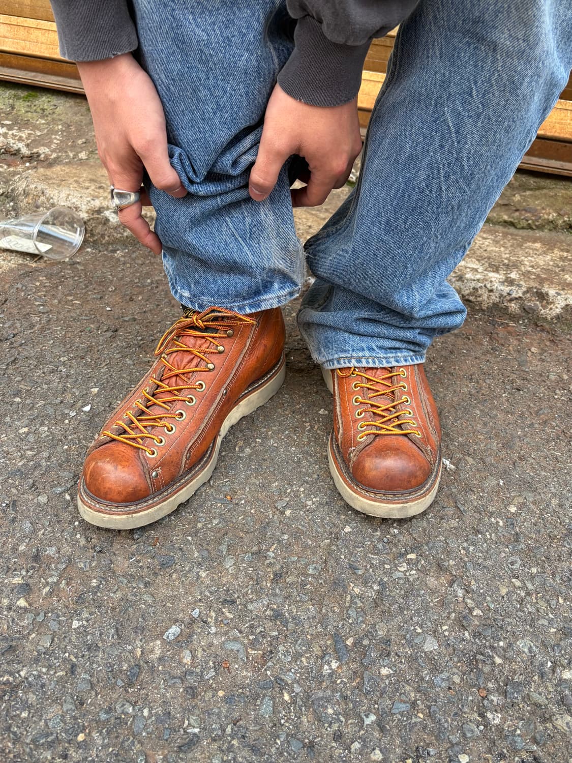 Thorogood USA monkey roofer leather boot 상품이미지3