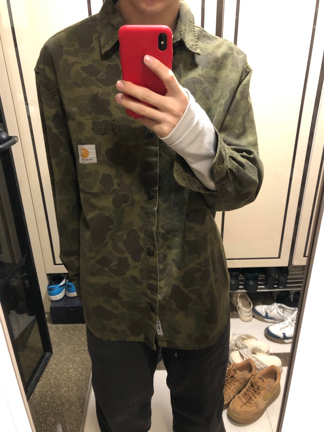 칼하트 카모 덕 셔츠 상품이미지2