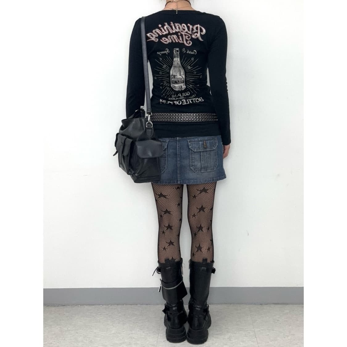 빈티지 펑크 락시크 블랙 롱슬리브 상품이미지3