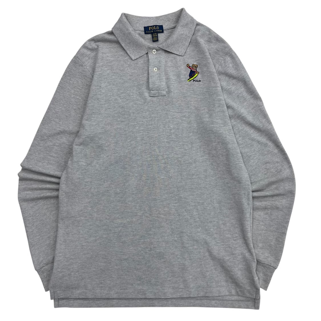 폴로 랄프로렌 곰돌이 로고 그레이 pk 긴팔티 XL 상품이미지2