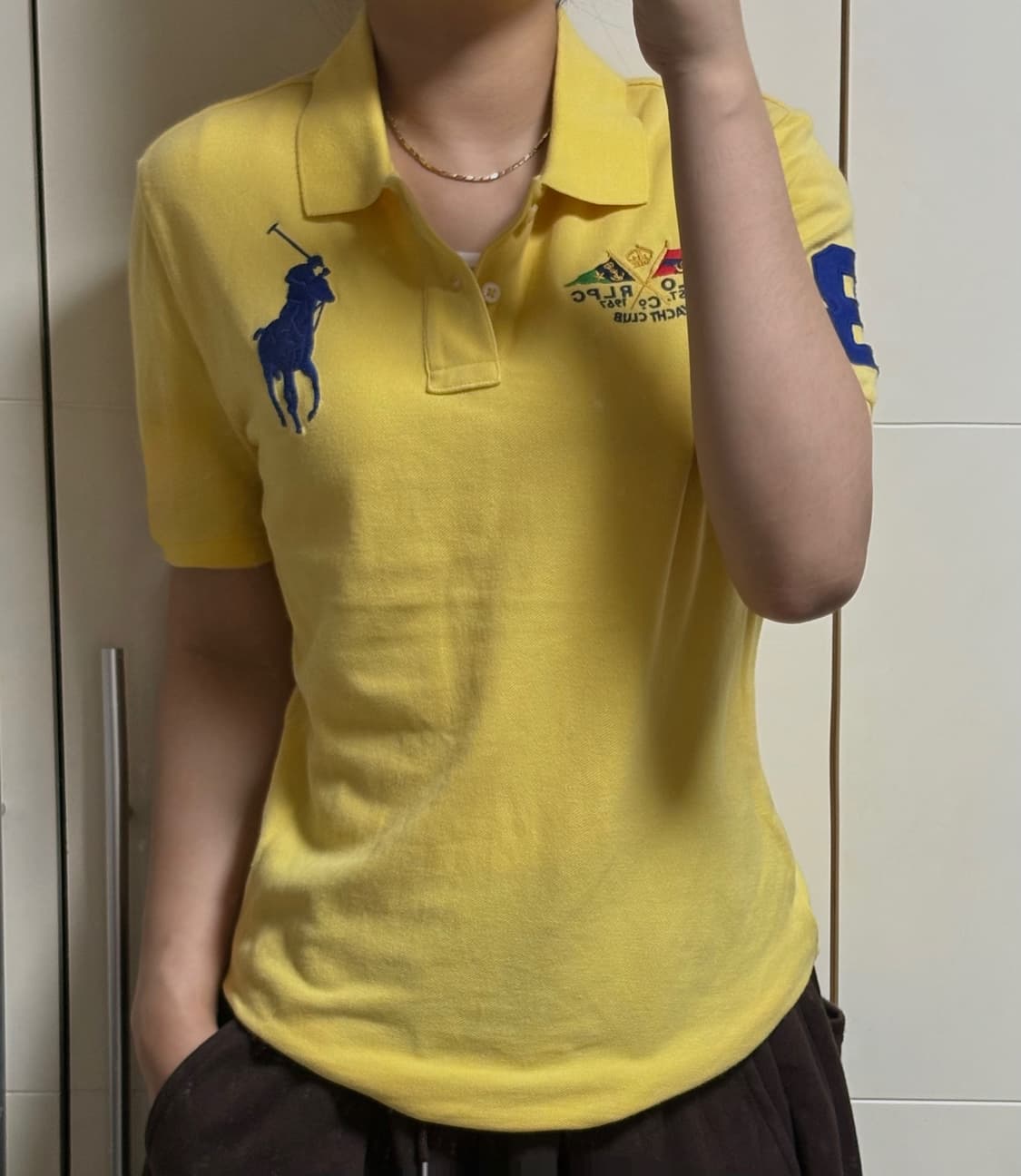폴로 랄프로렌 빅포니 버터 옐로우 카라티 상품이미지1