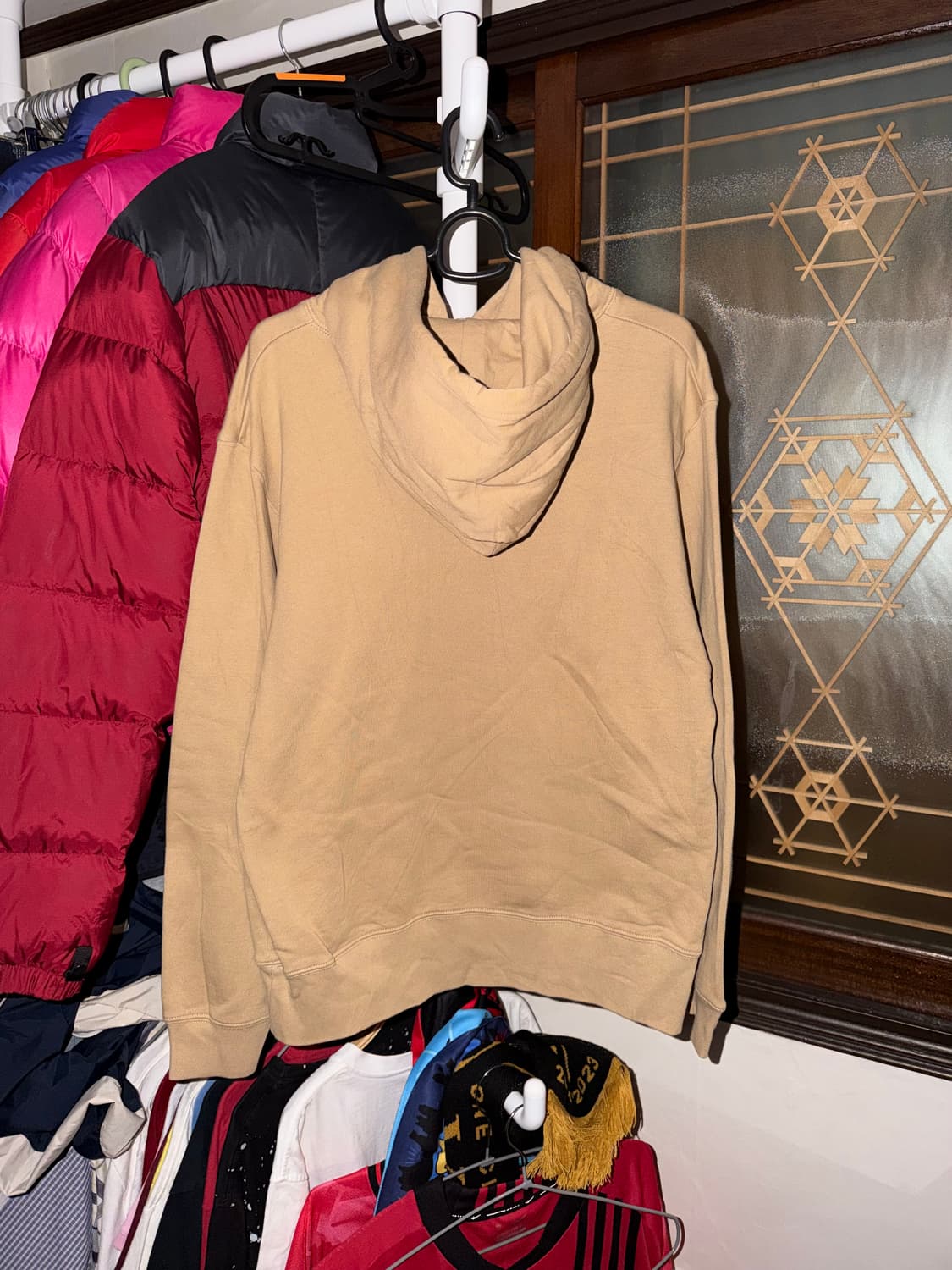 일본빈티지 카타카나 레터링 후드티 후디 베이지 상품이미지2