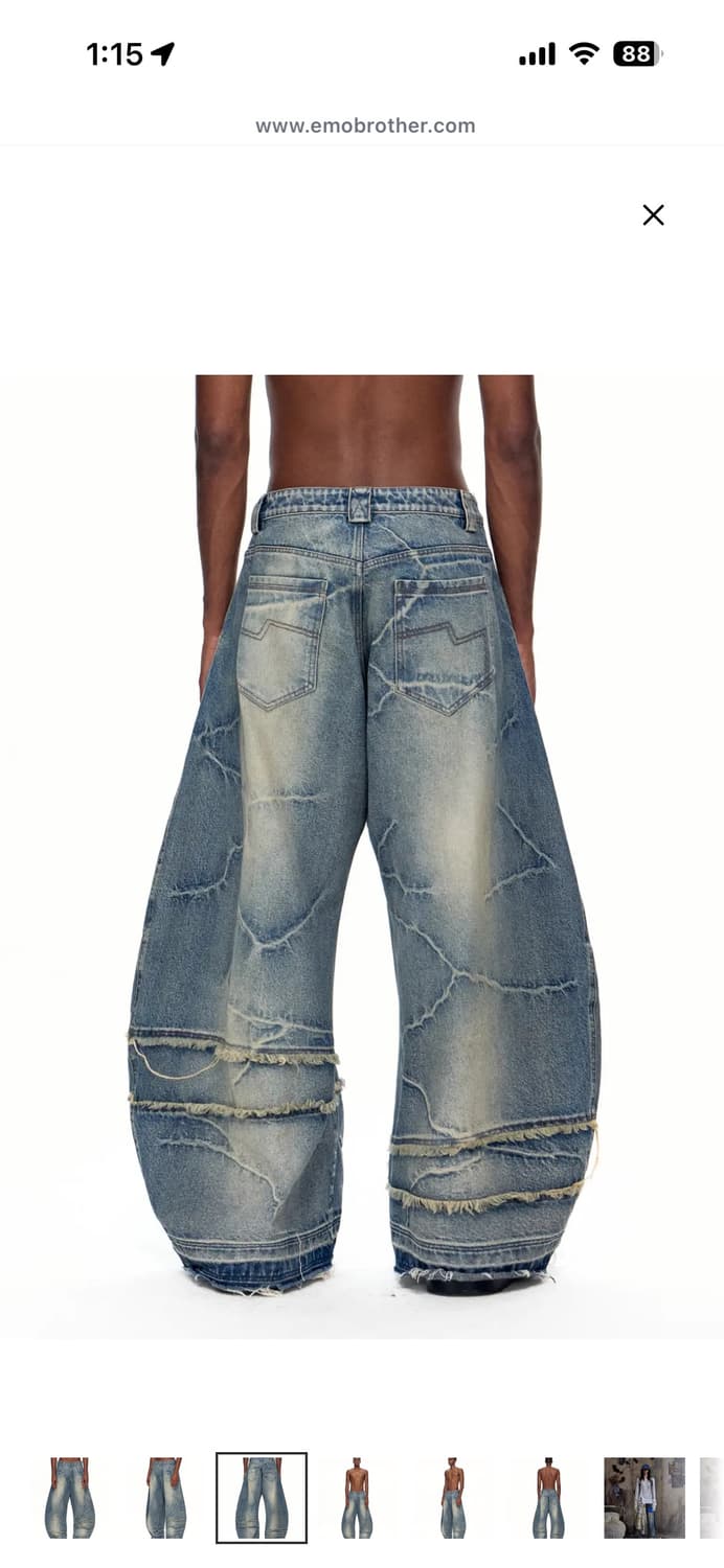 EMOBROTHER Circuit Burn 커브드 진 상품이미지2