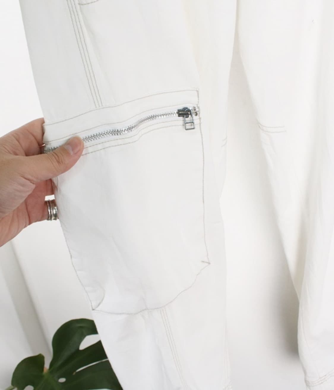FICCE JEANS 화이트진 카고 팬츠 상품이미지6