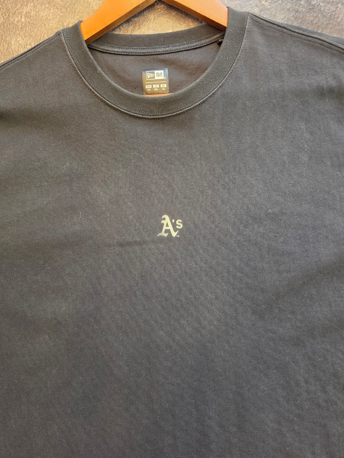 뉴에라] MLB 베이직 오클랜드 애슬레틱스 티셔츠 블랙 상품이미지2