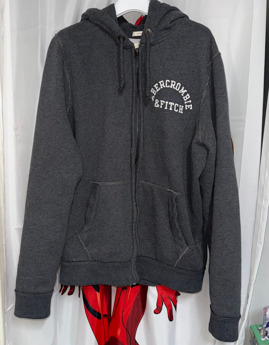 아베크롬비 기모 차콜 후드 집업 y2k 상품이미지1