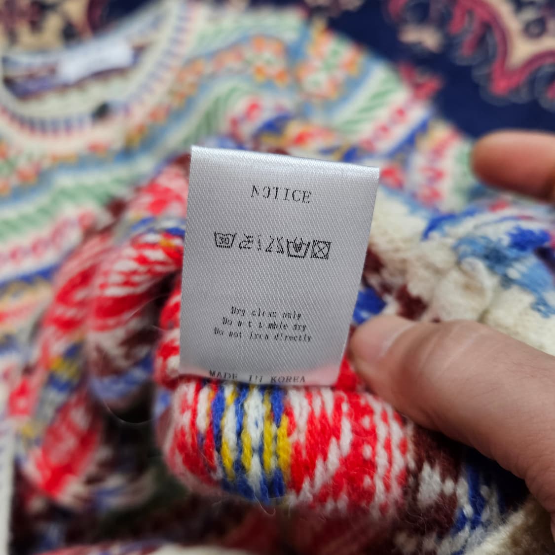 LTMS 레인보우 에스닉 라운드넥 버튼 가디건 Free 상품이미지7