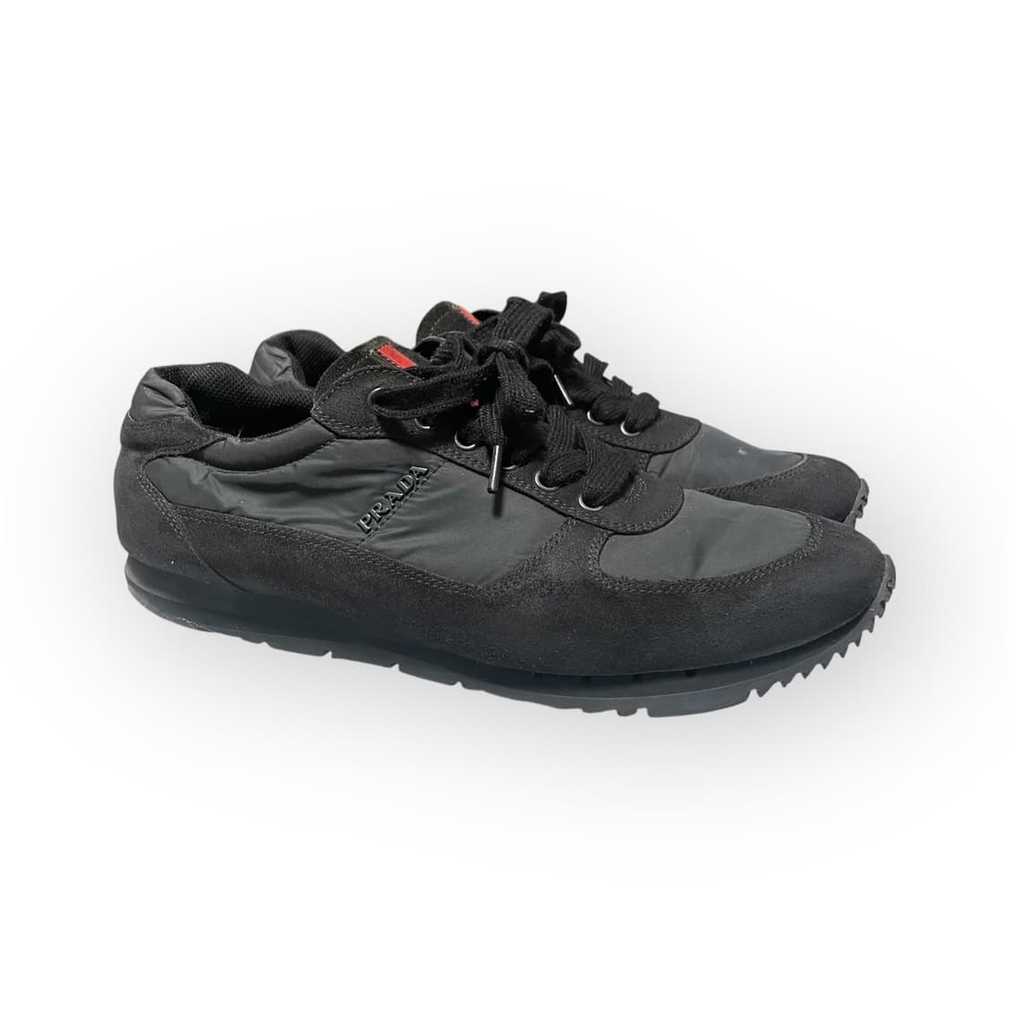 265) 프라다 스포츠 나일론 스웨이드 로고 스니커즈 상품이미지2