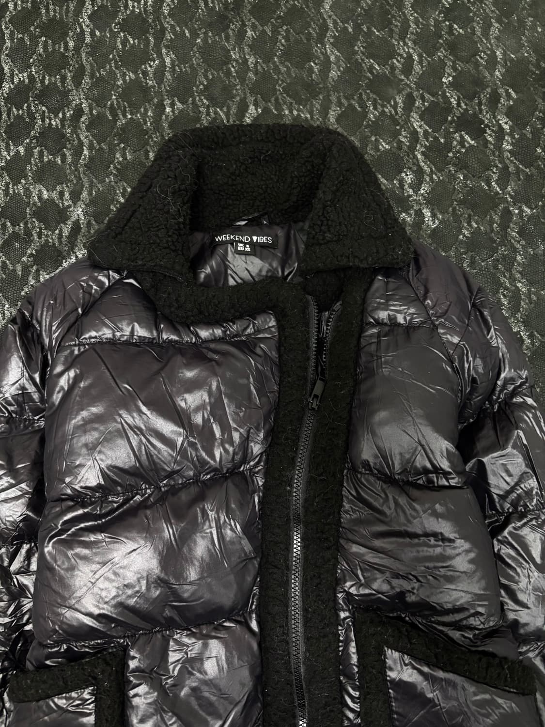 “Vintage” Y2K Mood Black Side Zipper Pad 상품이미지6