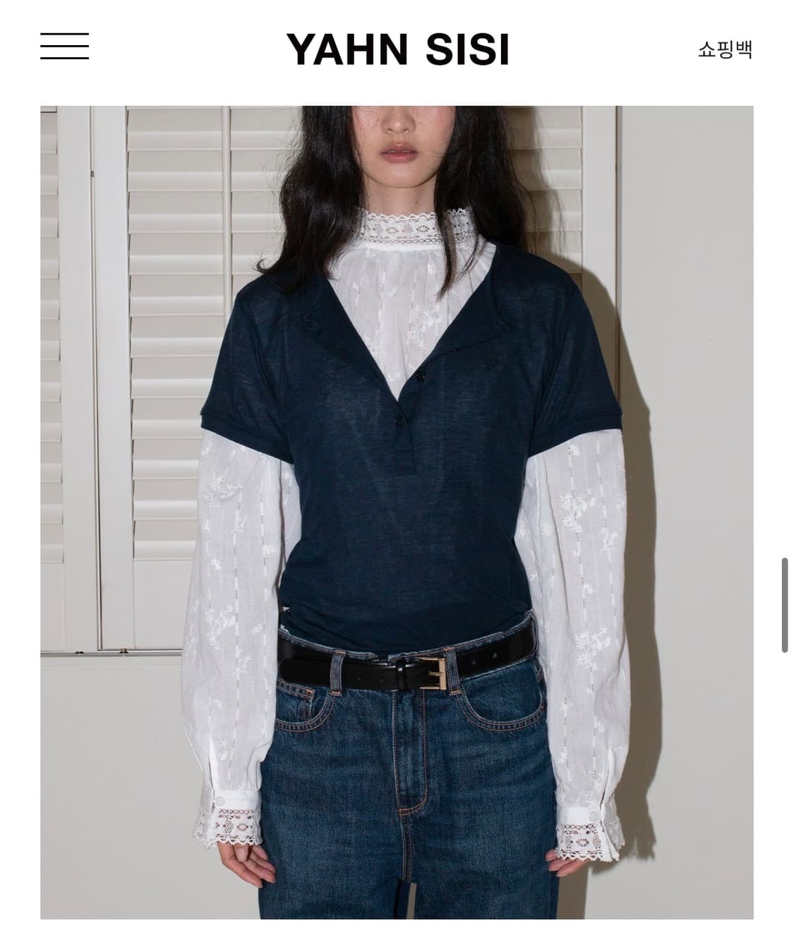 얀시시 YAHN SISI 레이스 블라우스 (새상품) 상품이미지5