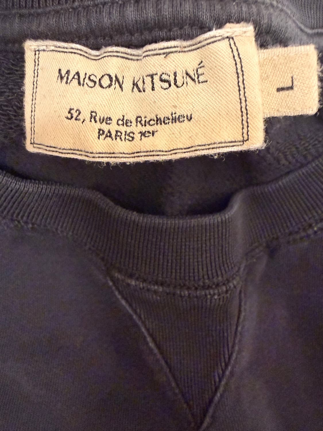 메종키츠네 맨투맨 블랙L 상품이미지4