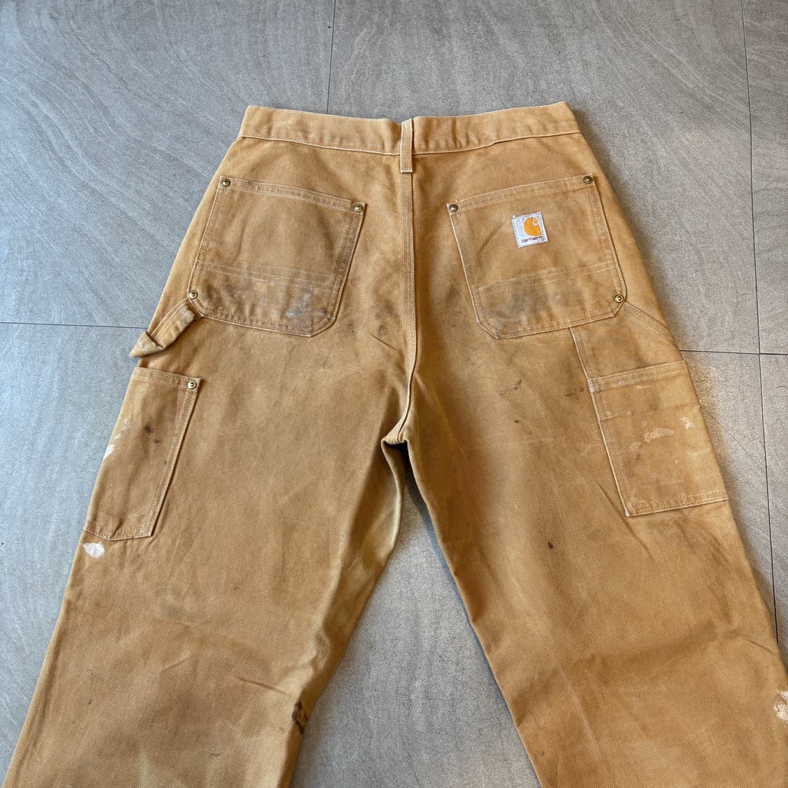칼하트 정품 미국 생산 브라운 더블니 팬츠 상품이미지7