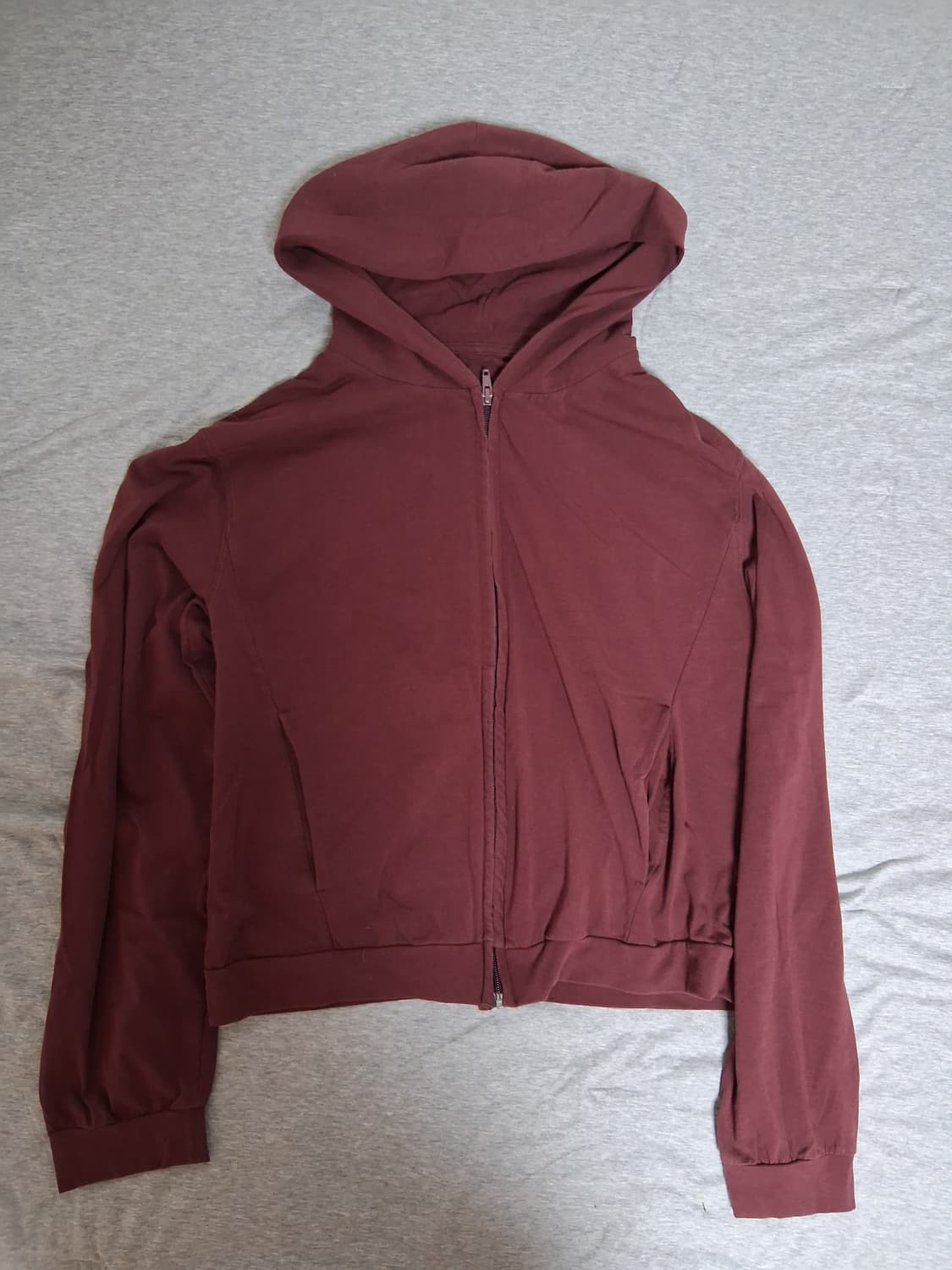 머듈 후드집업 버건디 size2 상품이미지1