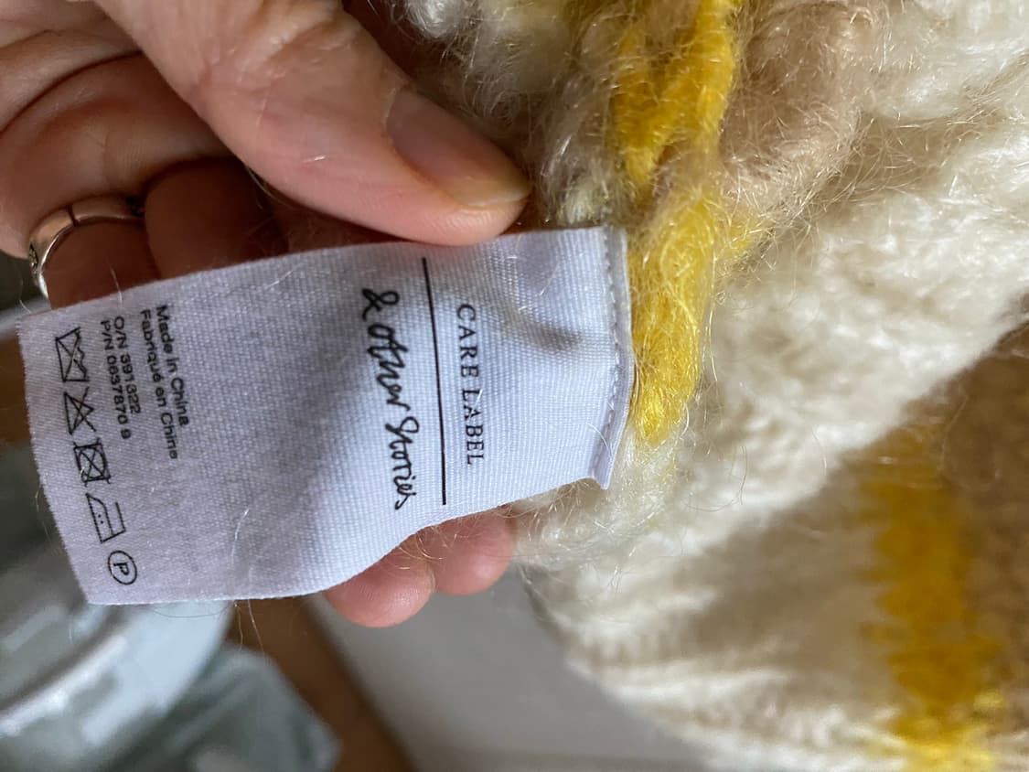 & Other Stories 줄무늬 모헤어 니트 S 상품이미지7