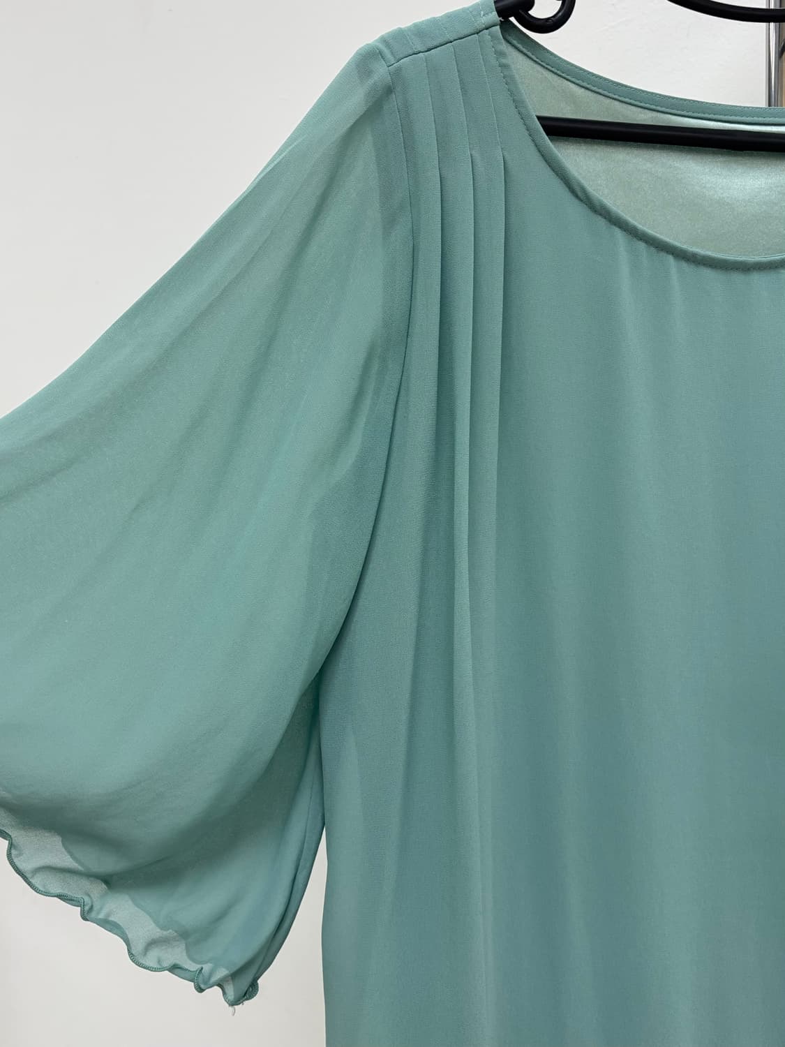 빈티지 민트 블라우스 원피스 상품이미지7