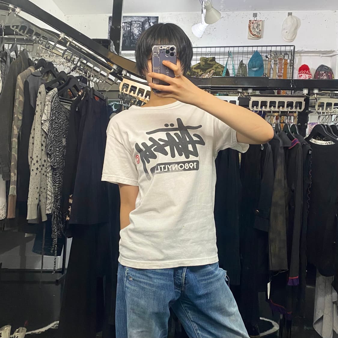 Stussy 볼드 베이직 로고 반팔티셔츠 상품이미지8