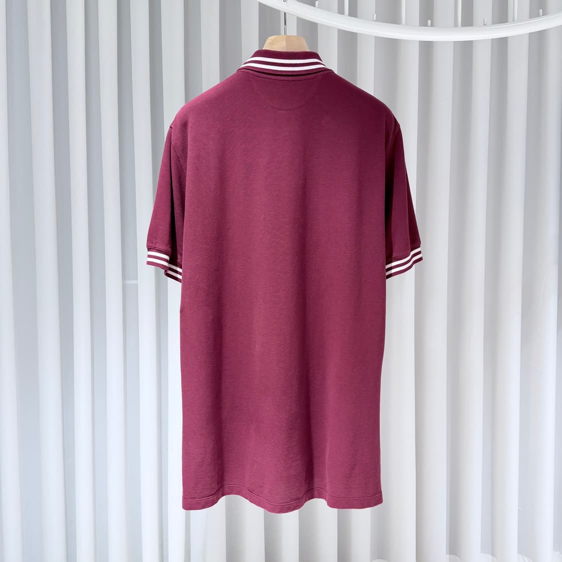 2XL / 브루넬로쿠치넬리 스트라이프 와인색 폴로 티셔츠 상품이미지6