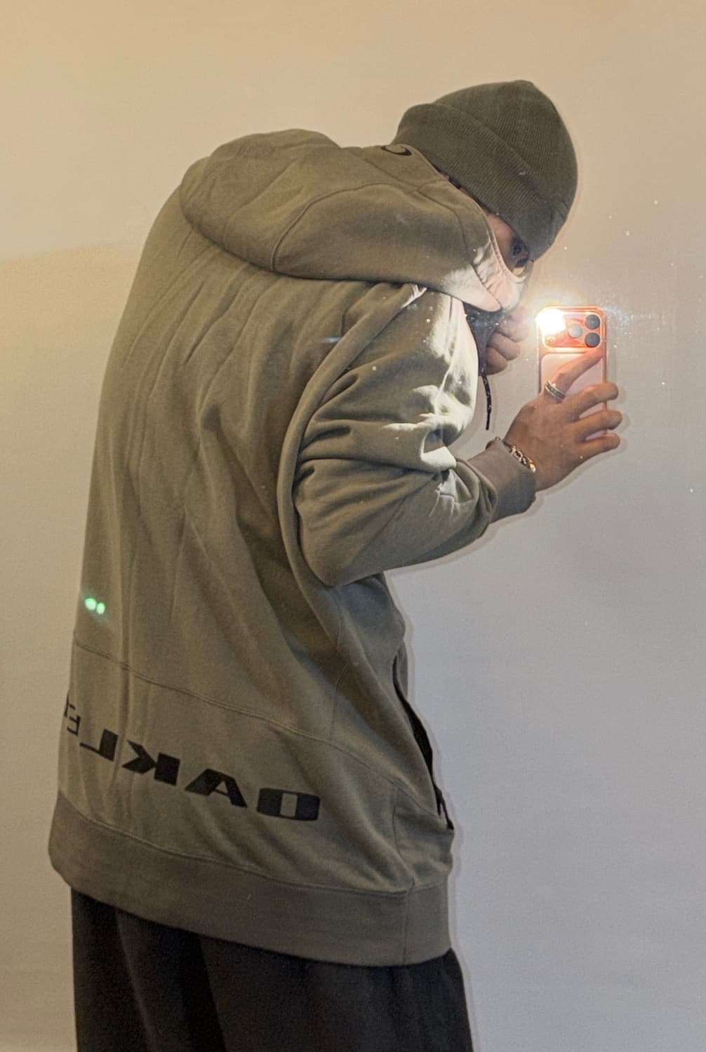 오클리 빈티지 롱 후드집업 상품이미지2