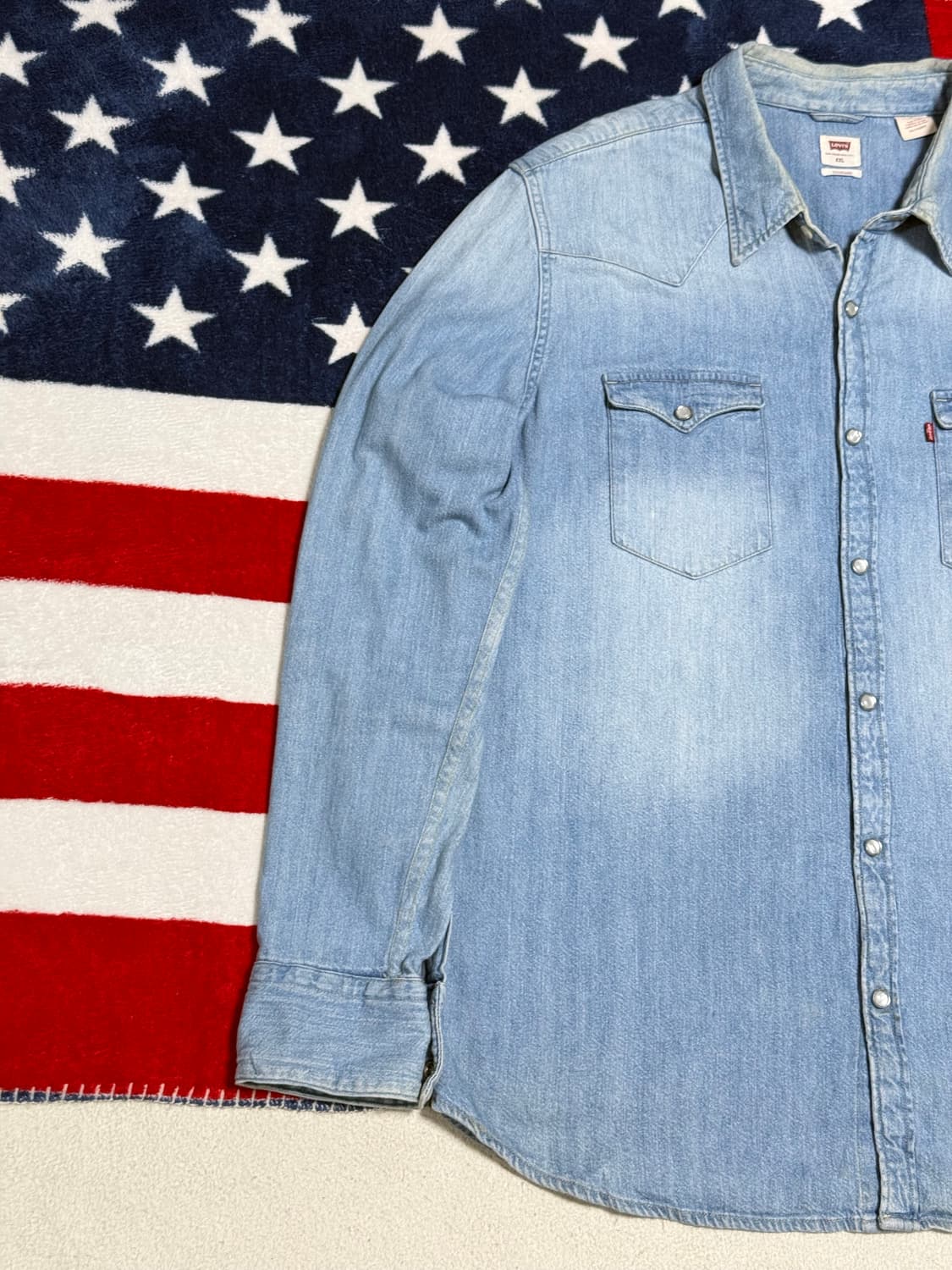 리바이스 웨스턴데님셔츠 Levi’s western shirt 빈티지 XL 상품이미지2