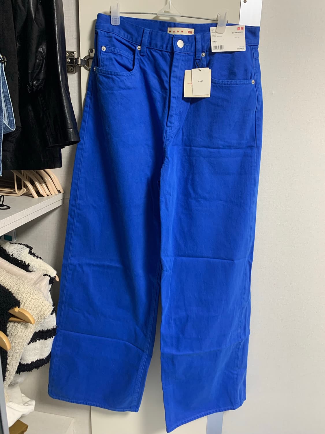 유니클로 마르니 배기진 블루 새상품 26사이즈 상품이미지2