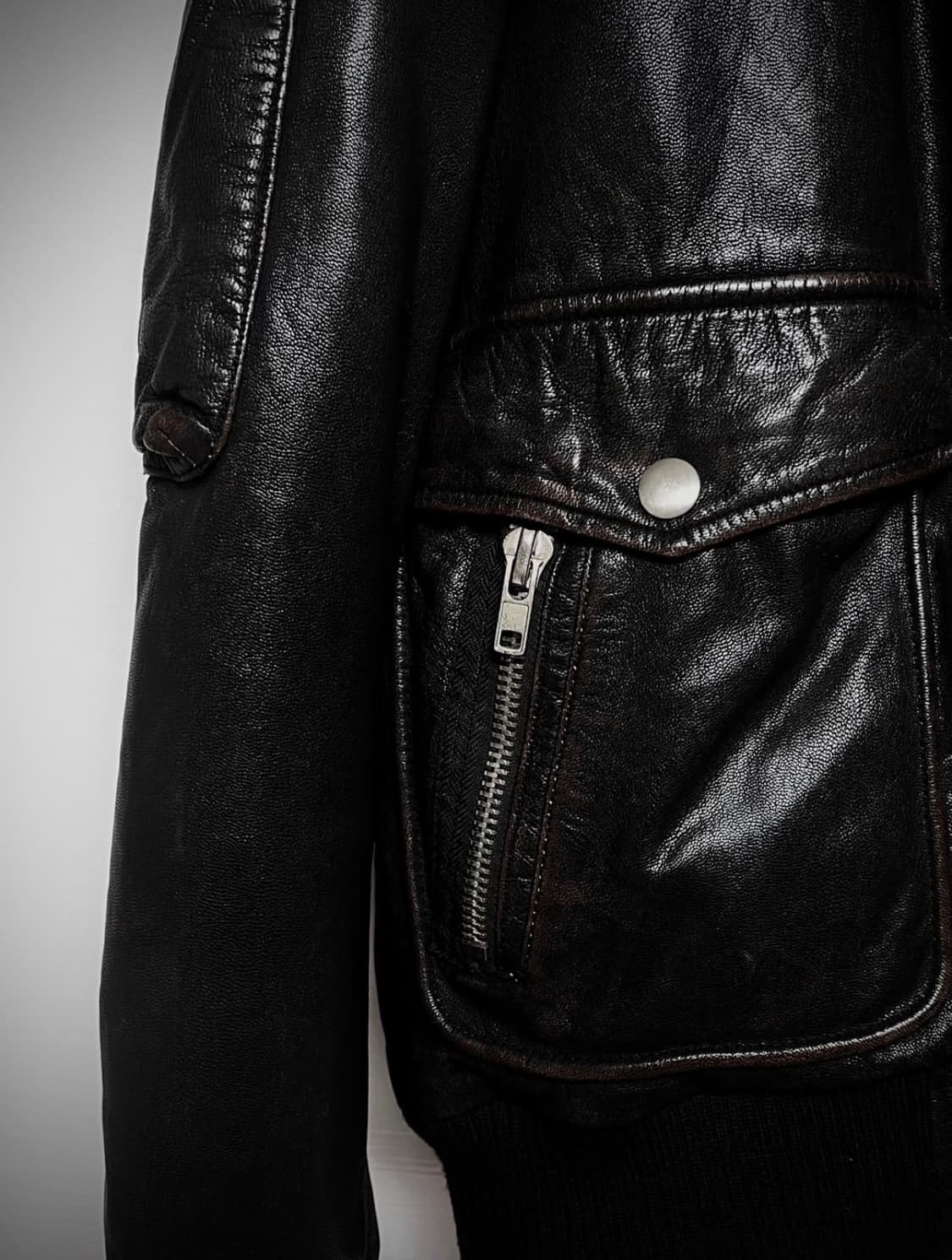 DIESEL L-Tarun Goat Leather Jacket 상품이미지8