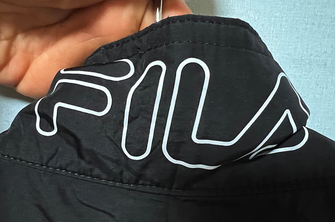 FILA 휠라 빅로고 배색 경량 바람막이 새상품 여름 홑겹 XL 100 상품이미지3