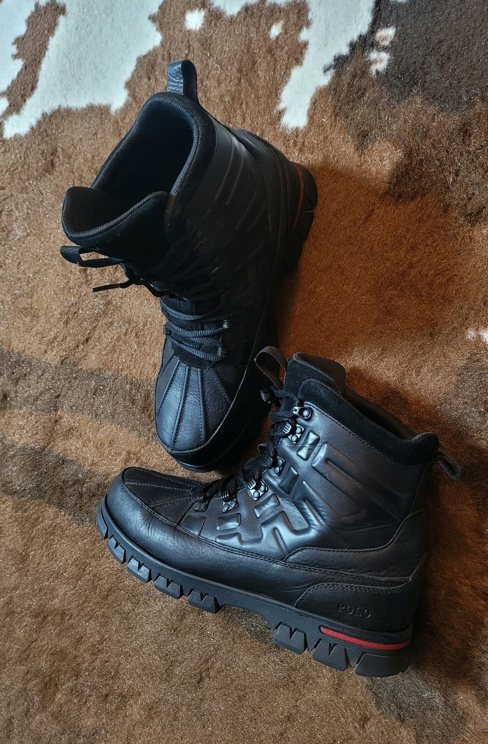 폴로 랄프로렌 남성용 라이더 블랙 가죽 앵글부츠(10.5) 상품이미지7