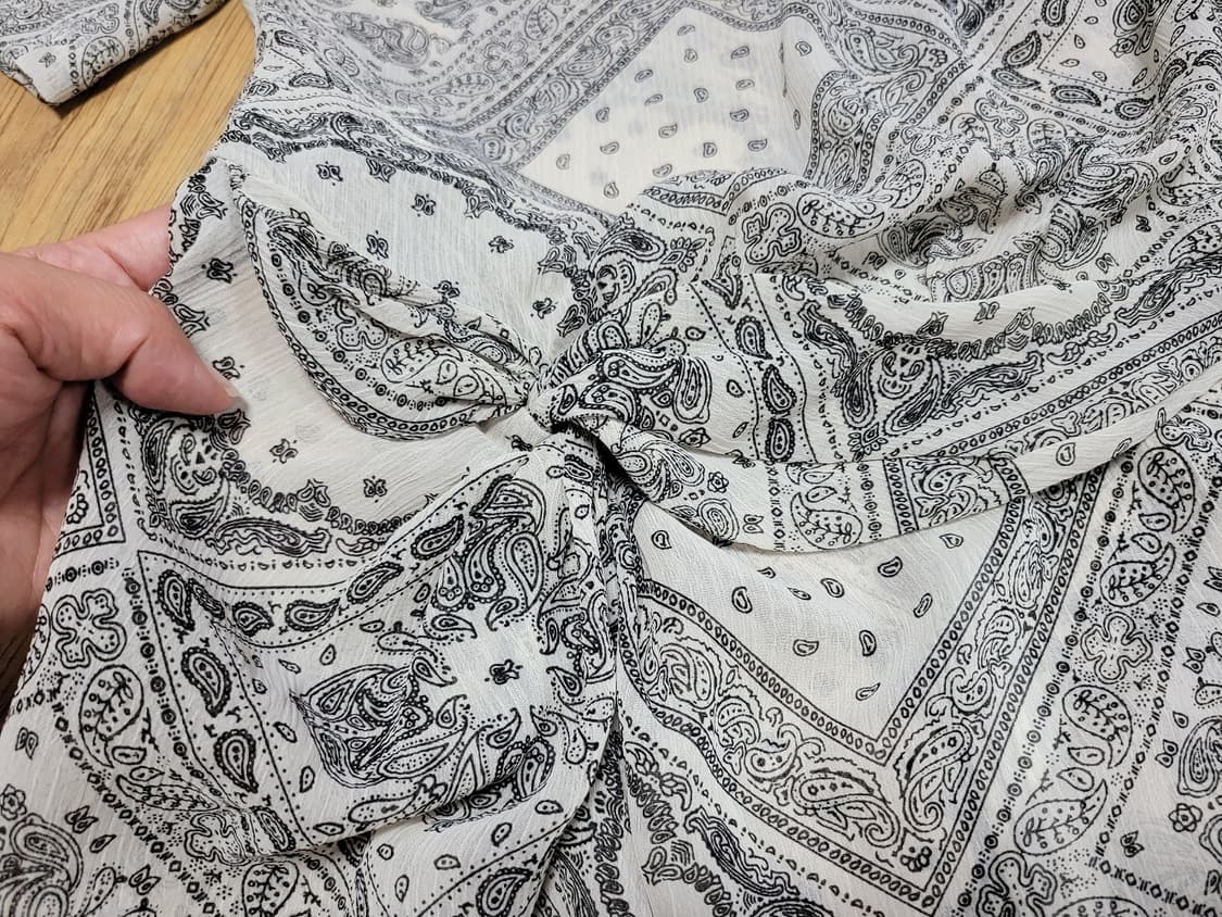 하가히(Hagahi) 트위스트 시스루 미디원피스 55 새상품 상품이미지5