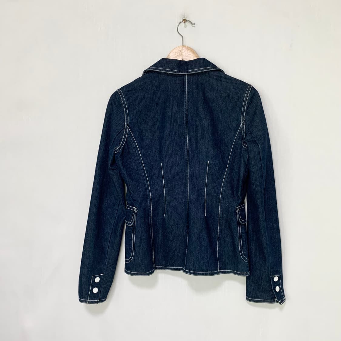 타미힐피거 벨티드 스티치 싱글 버튼 블레이저 데님 청자켓 상품이미지4