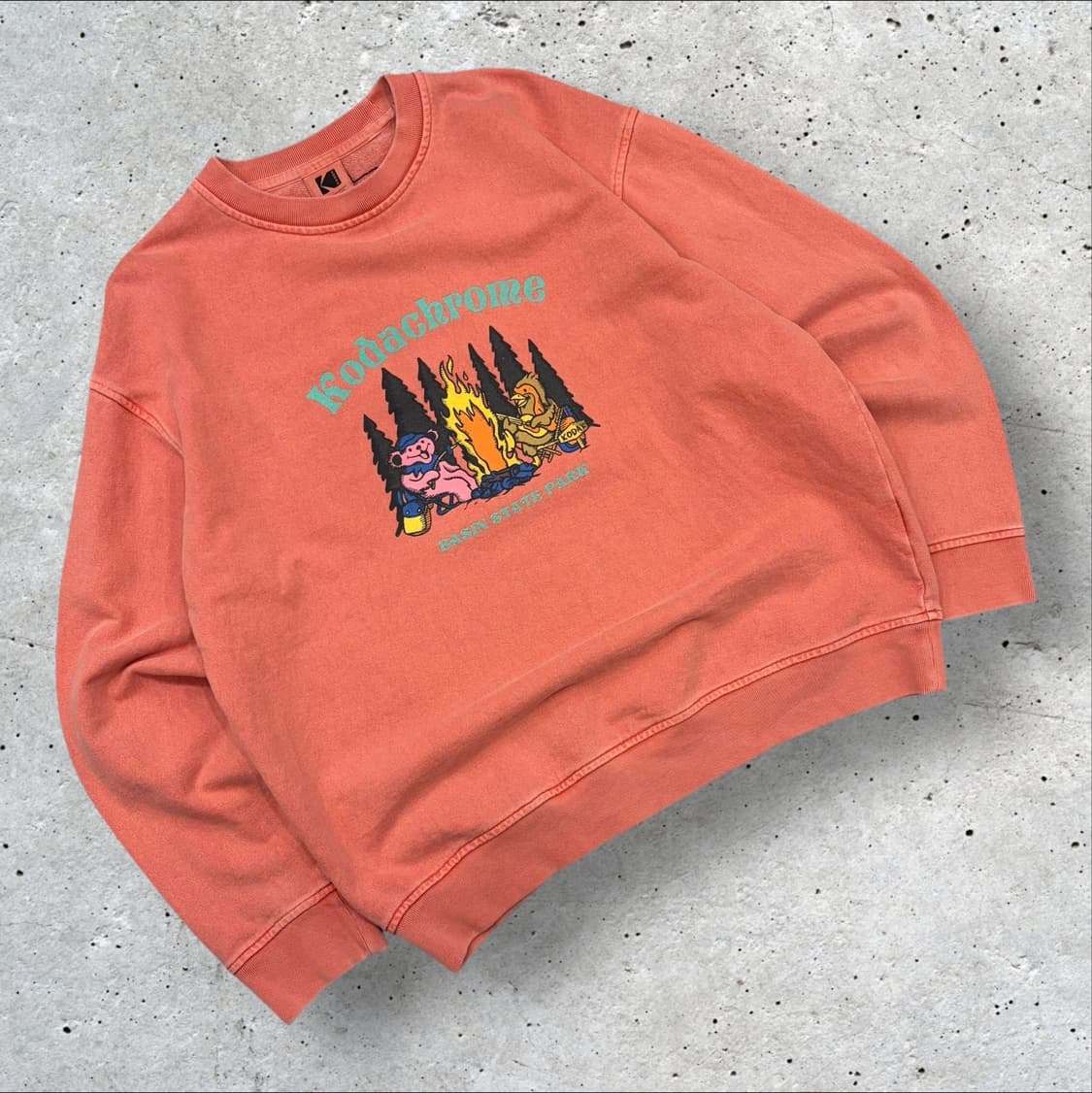 [L] 코닥 코닥크롬 맨투맨 티셔츠 오렌지 B500 상품이미지1